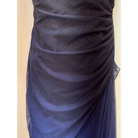Jump Apparel Co. By Wendye Chaitin Y2K Women's Cocktail Maxi Dress Sz 9/10 Blue - Picture 5 of 13
